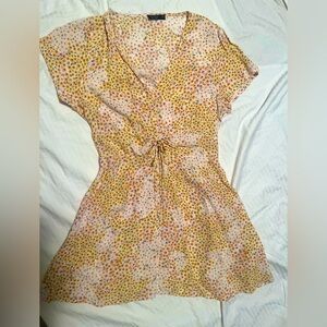 Cotton On Short Yellow & White Floral Dress, NWOT